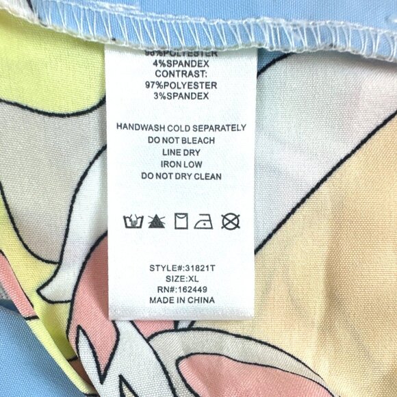 Milk & Honey pastel crop top off shoulder balloon sleeves bow boho retro arty XL - Picture 11 of 12